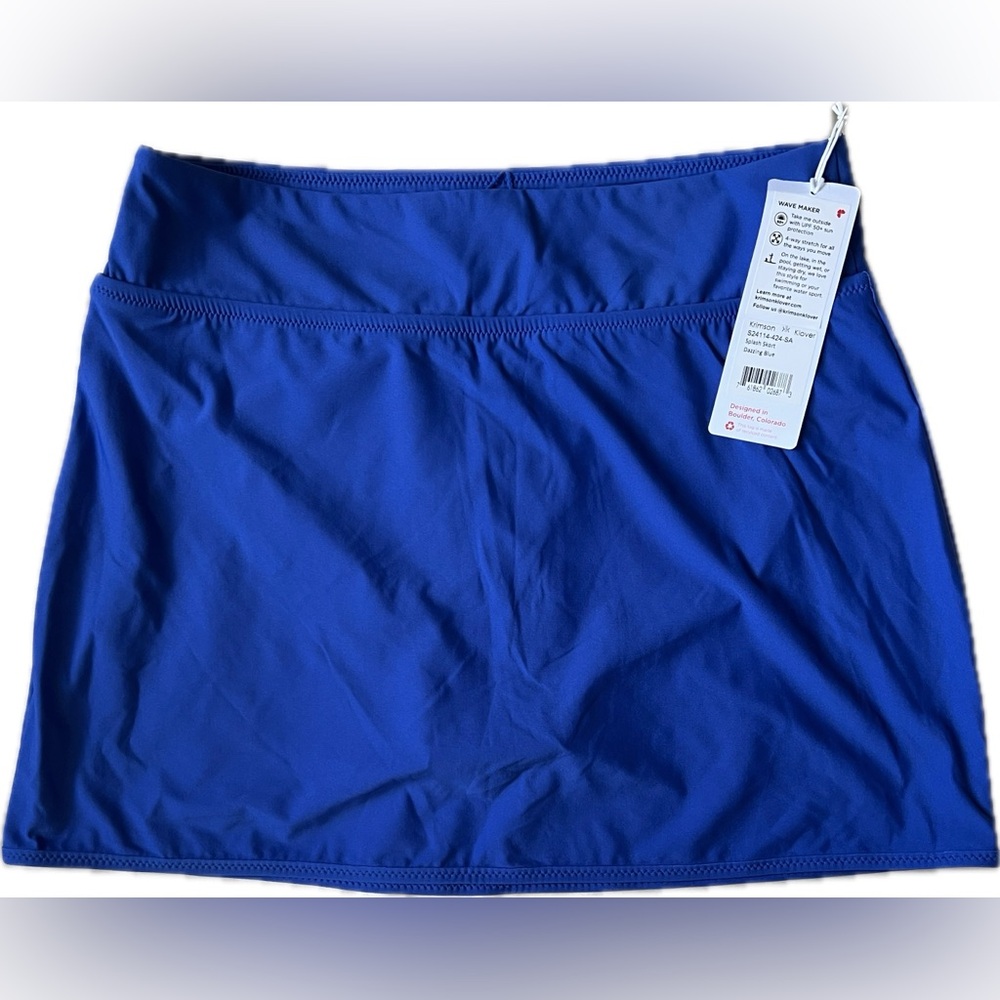 Krimson Klover Splash Swim Skort Blue Small